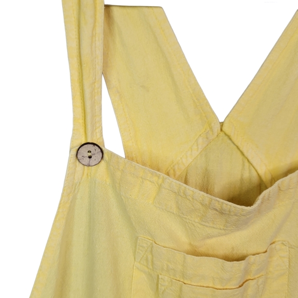 Sacred Threads Yellow Spring Time Boho Romper Overalls Women's M/L - Picture 6 of 15